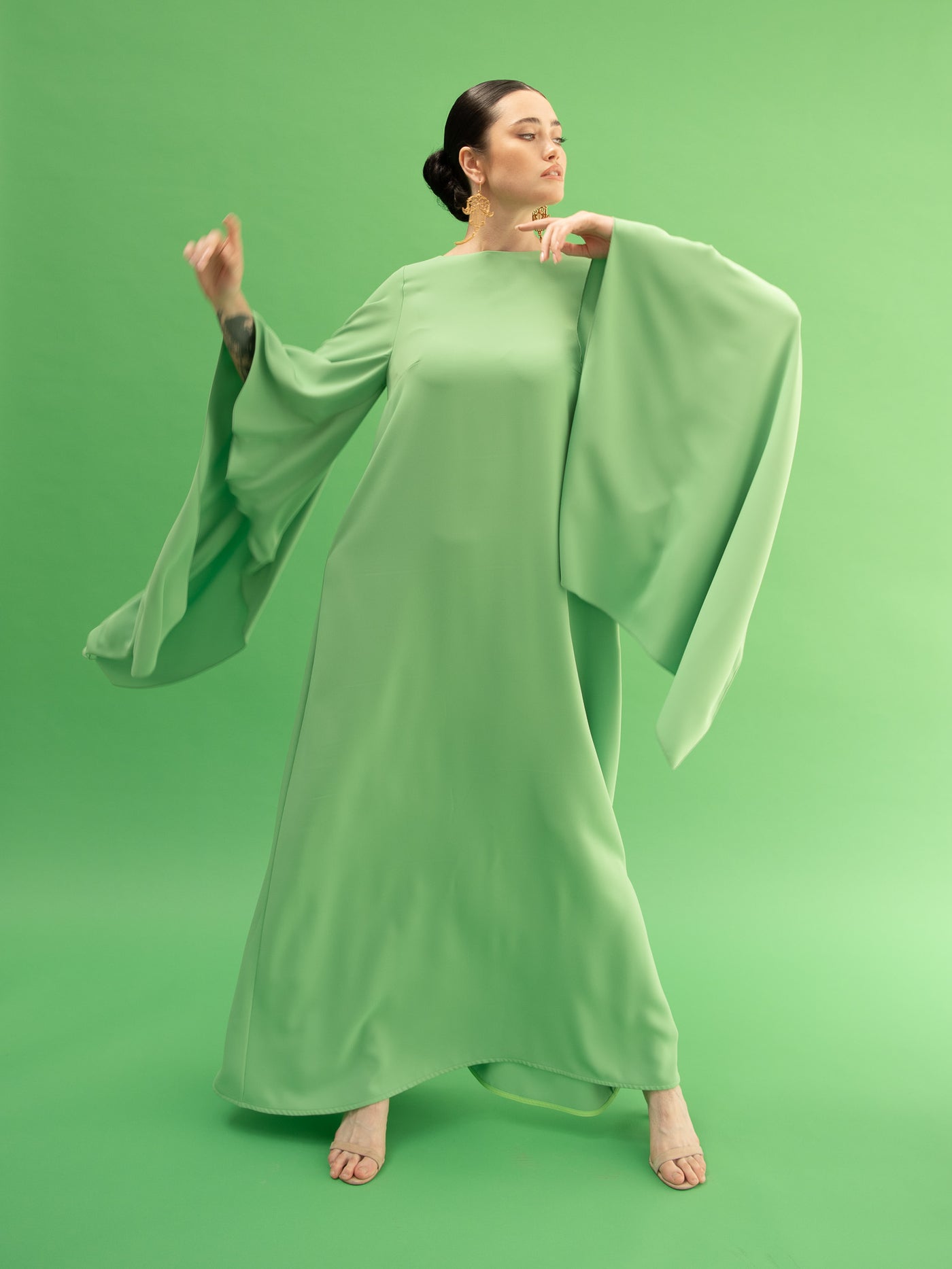 Mandala Green Dress