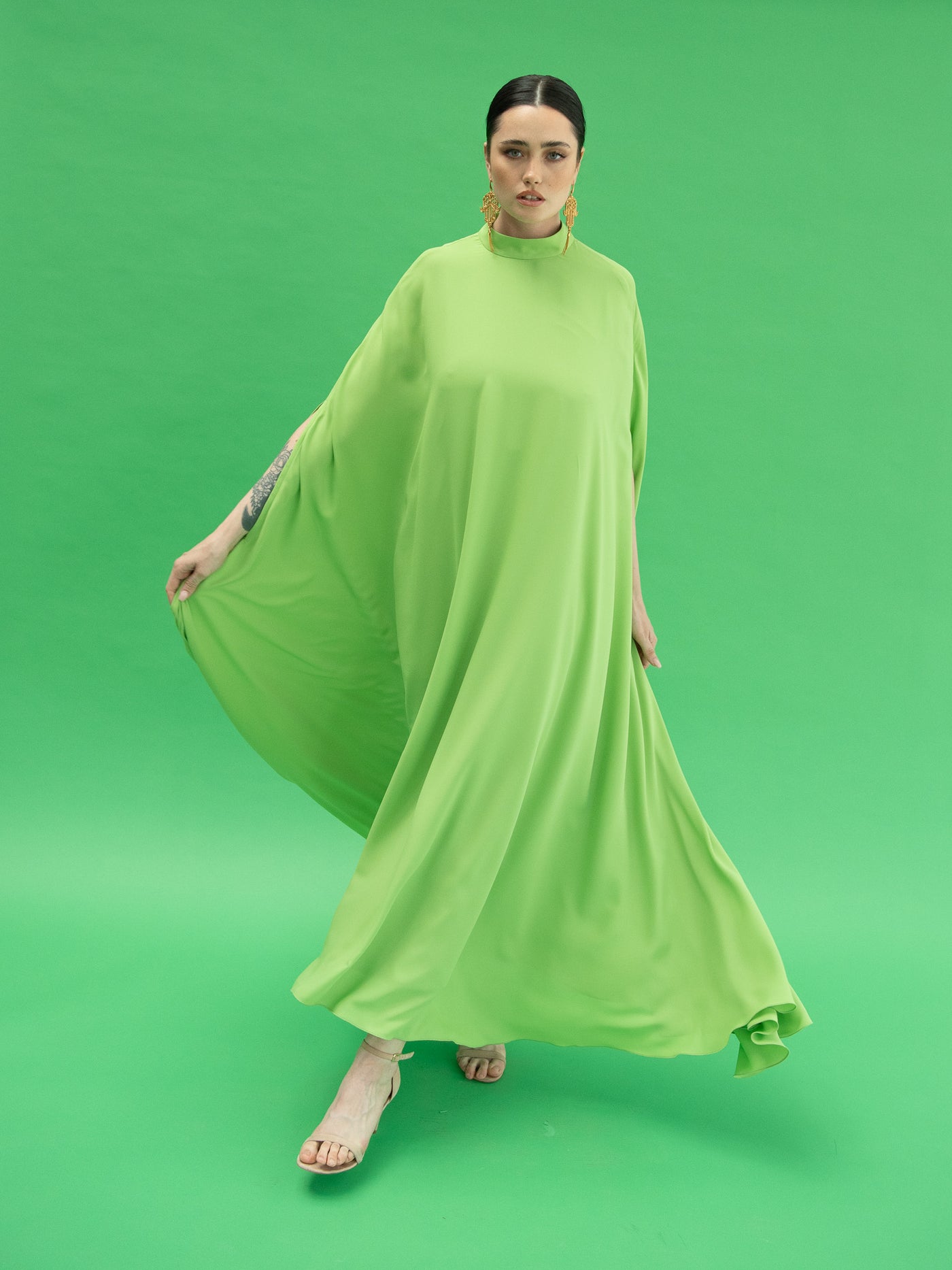 Farida Green Dress