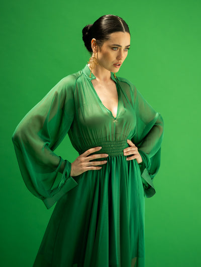 Hibo Green Dress