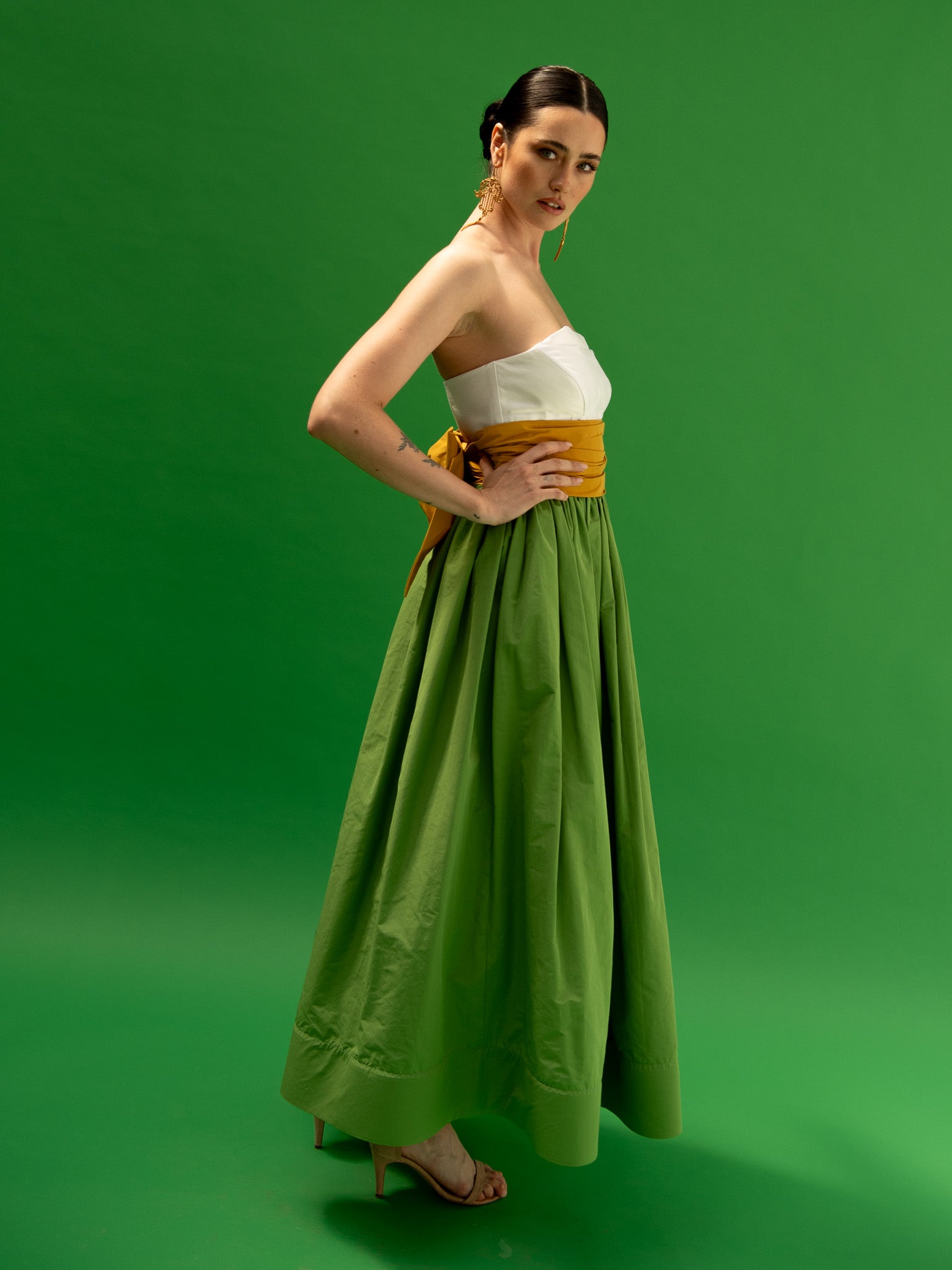 Mukami Green Dress