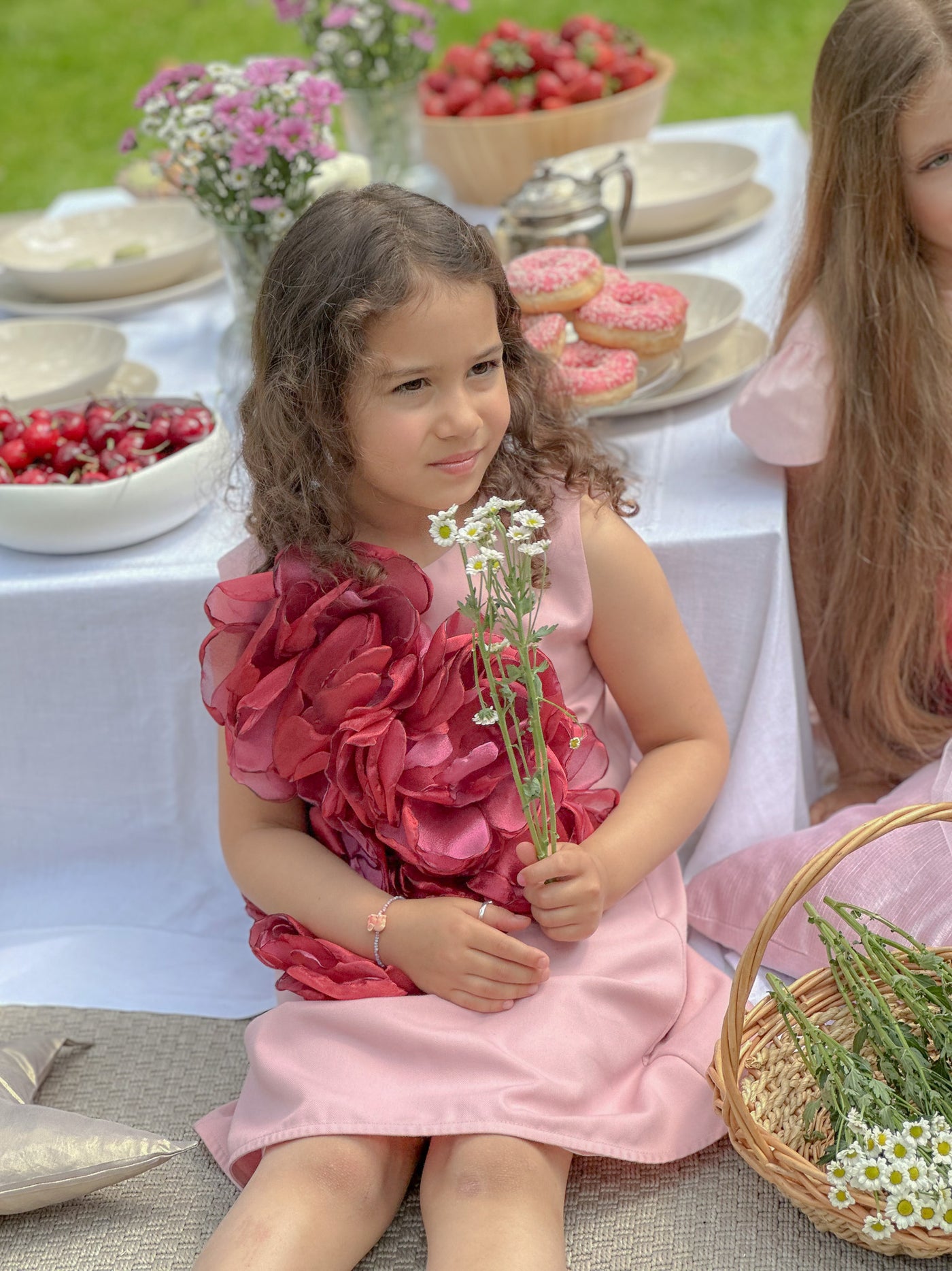 Red Peonies Dress