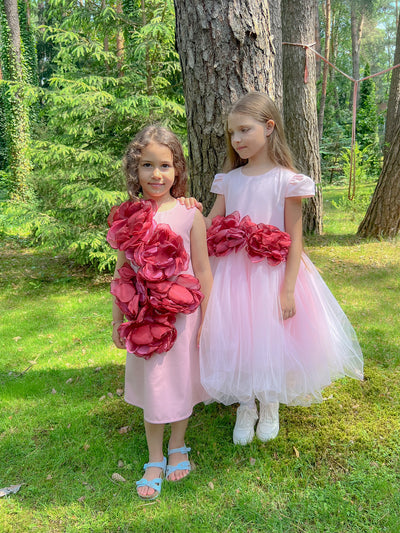 Red Peonies Dress